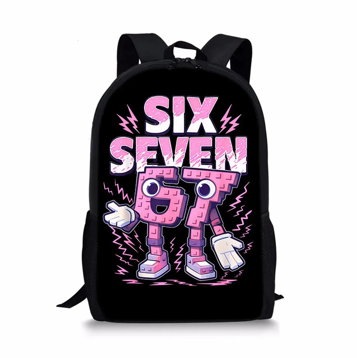 sacs à dos classiques populaires et amusants 67 six sept pour écoliers, sacs d'école imprimés en 3d, sacs à dos oxford imperméables pour garçons/filles, sacs à dos pour ordinateur portable