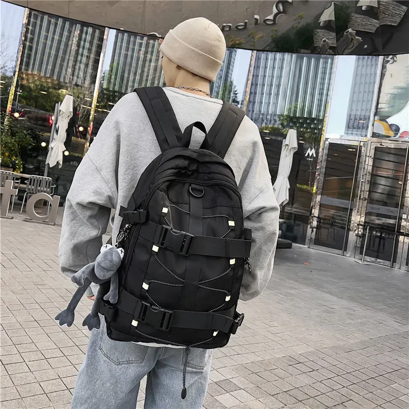 sac à dos hommes et femmes cool sac à dos loisirs collégiens sac à dos personnalité skateboard