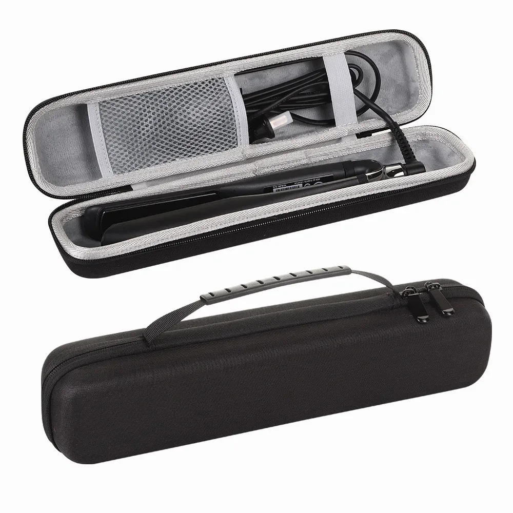 sac de rangement pour fer à friser et lisseur de voyage, coque rigide en eva, anti-pression et anti-chute, boîte de rangement portable