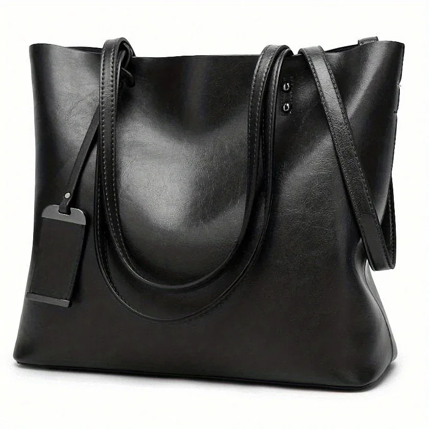 sac à main fourre-tout en cuir rétro classique pour femme, sac à bandoulière, documents, sac de travail, sac de séparation d'ordinateur, sac de voyage, à la mode