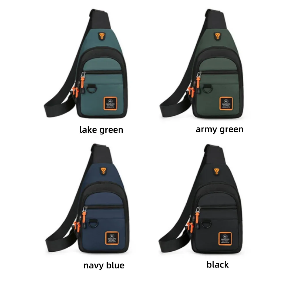 sac de poitrine pour hommes, sac à main léger en tissu oxford, sac à bandoulière élégant et décontracté, sacs de taille pour hommes