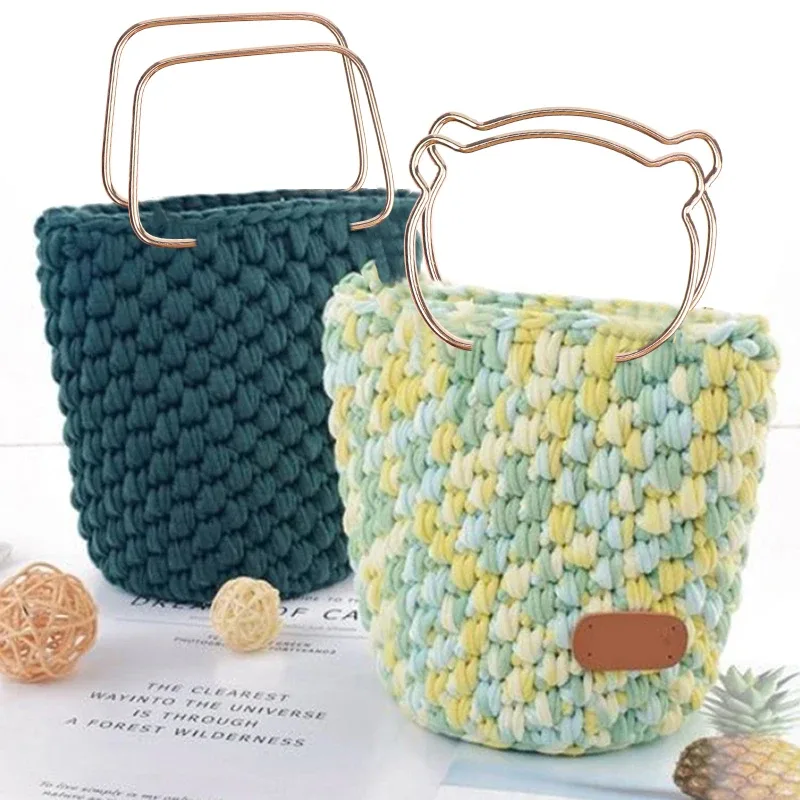 anneau de transport avec tête de chat ronde pour sac à main, poignée de remplacement portable, accessoires de quincaillerie de bricolage, sac à main à la mode, 1pc