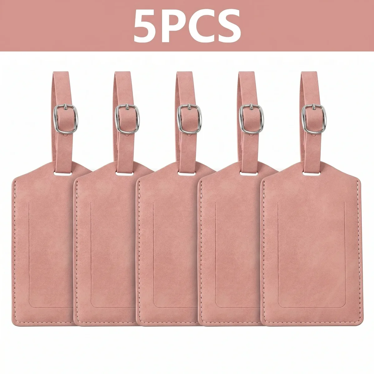 pomelo best – lot de 3/5/8 étiquettes de bagage en cuir pu pour la confidentialité, accessoires de voyage pour hommes et femmes