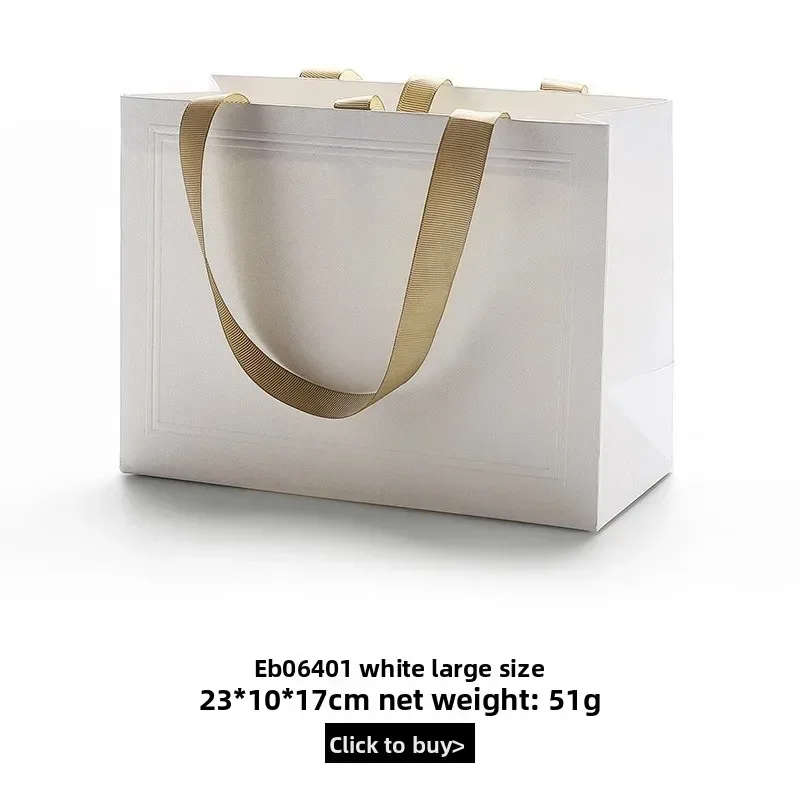 sac en papier portable pour bijoux, sac d'emballage personnalisable avec logo, sac cadeau avec ruban, pochettes de rangement pour accessoires de bijoux