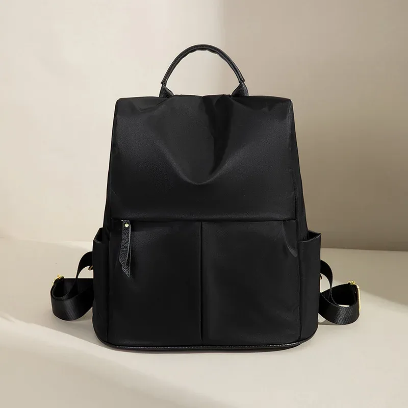 sac à dos esthétique pour femmes, style décontracté, tissu oxford, sac à dos léger, design simple, mode féminine, sacs urbains