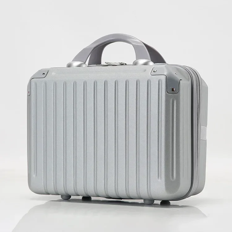 valise légère et portable de grande capacité pour femme, sac de rangement de cosmétiques à fermeture éclair, mini valise d'embarquement, 16 pouces
