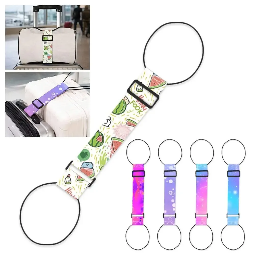 Nouvelle Sangle Élastique Colorée Réutilisable et Réglable pour Bagages, Sangle de Fixation pour Valise, Connecteur de Bagages, Accessoires de Bagage