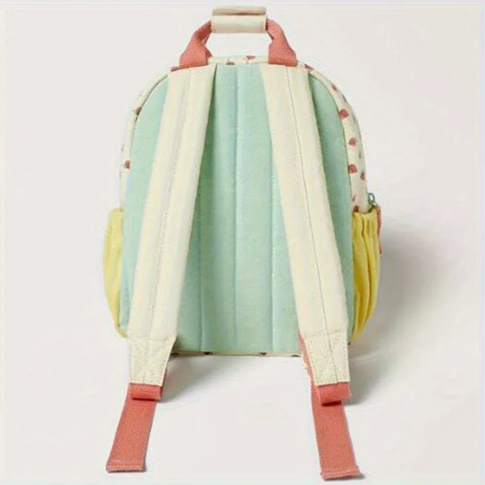 sac à dos scolaire personnalisé avec broderie de nom, motif fraise, pour filles, sac d'école maternelle, sac à main, sacs de voyage quotidiens pour adolescents, filles, garçons et enfants