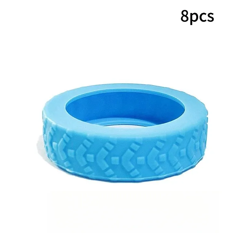 couvre roues tpr protection silicone noir voyage valises double roues bruit reduction amovible silicone
