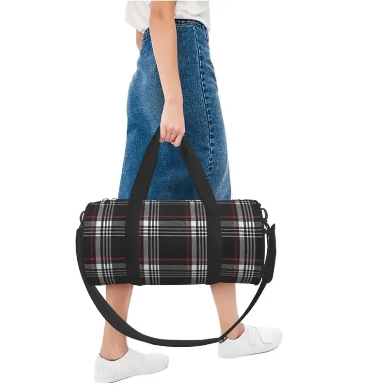 sac de voyage en tissu écossais gti, sac de sport léger et portable, sacs de fitness imperméables, bagage à main, sacs de sport, de gym et de yoga
