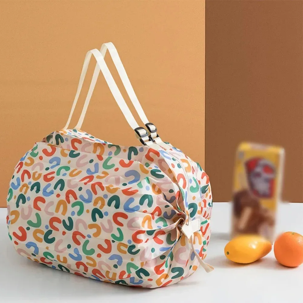 sacs de courses pliables, sac de rangement pliable avec poignée, sacs à main de voyage portables, sacs de camouflage, sac en nylon de grande capacité, 1 pièce