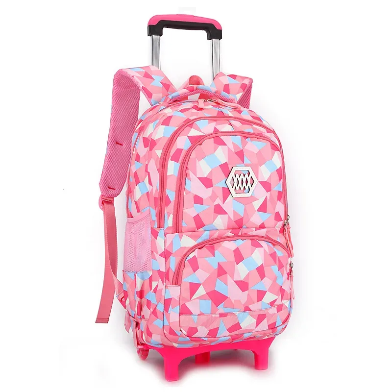 sacs à dos d'école à roulettes pour enfants, sacs à roulettes, sac d'école étanche pour adolescentes, sac de voyage à roulettes pour enfants