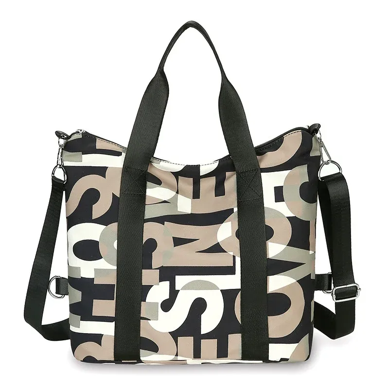sac à main tendance en nylon pour femmes, grande capacité, sacs à bandoulière, fourre-tout en tissu oxford, sacs à main de voyage en plein air