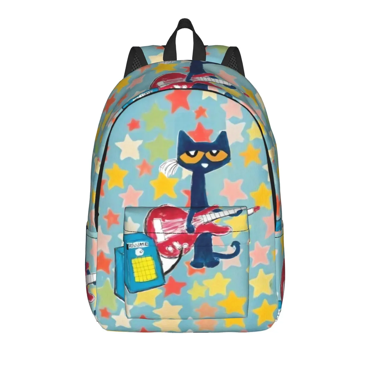sac à dos pete le chat et ses chaussures blanches, sacs à dos d'entraînement unisexes en polyester, légers et élégants, sacs à dos pour lycée