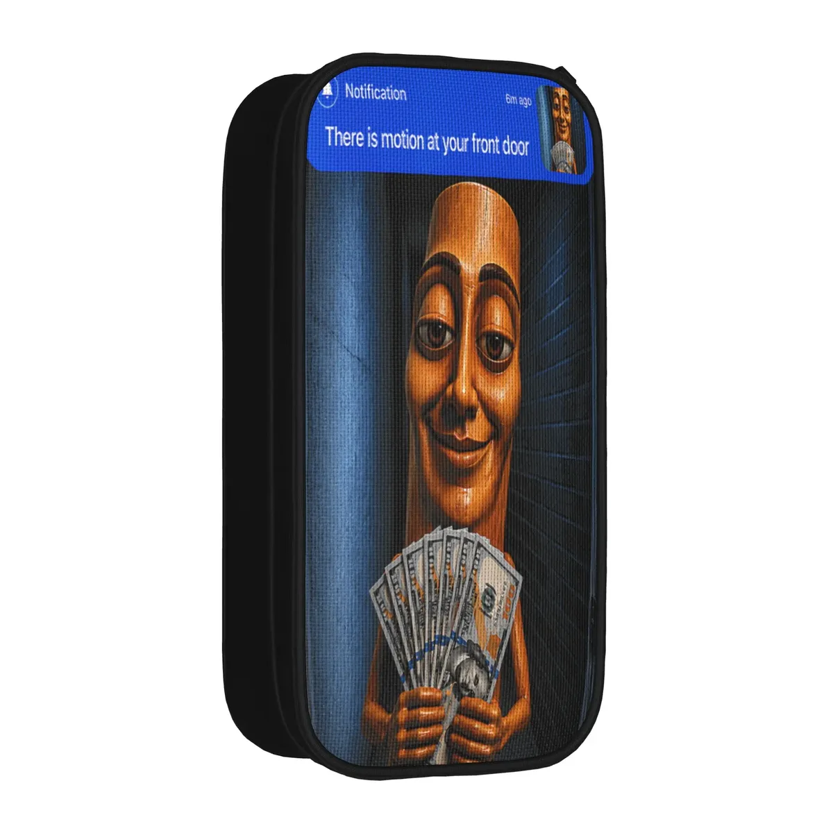 tung sahur neegy meme doorbell john pork halloween trousse à crayons esthétique pour garçons et filles, personnalisable diy pour l'école