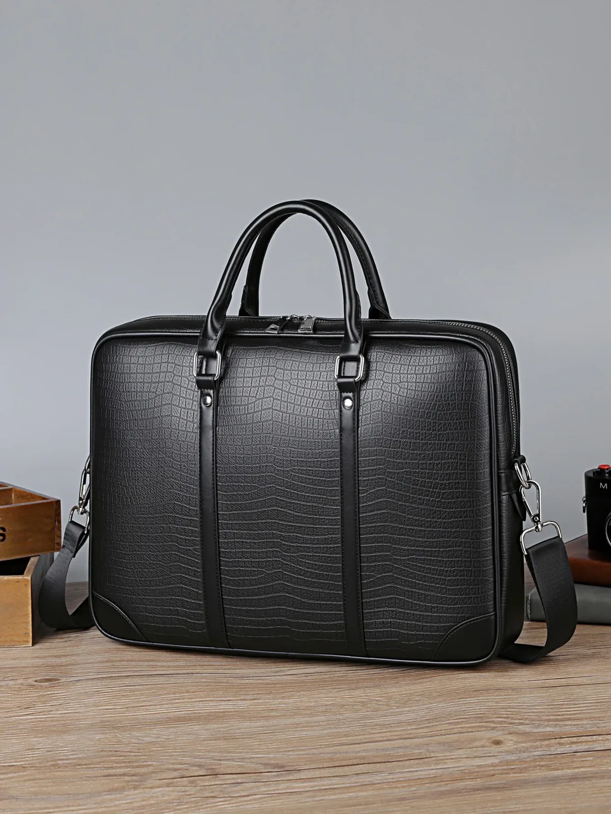 nouvelle sacoche de luxe en cuir pu pour hommes, sac messager d'affaires, sac à main pour ordinateur portable, sac à bandoulière de designer pour homme