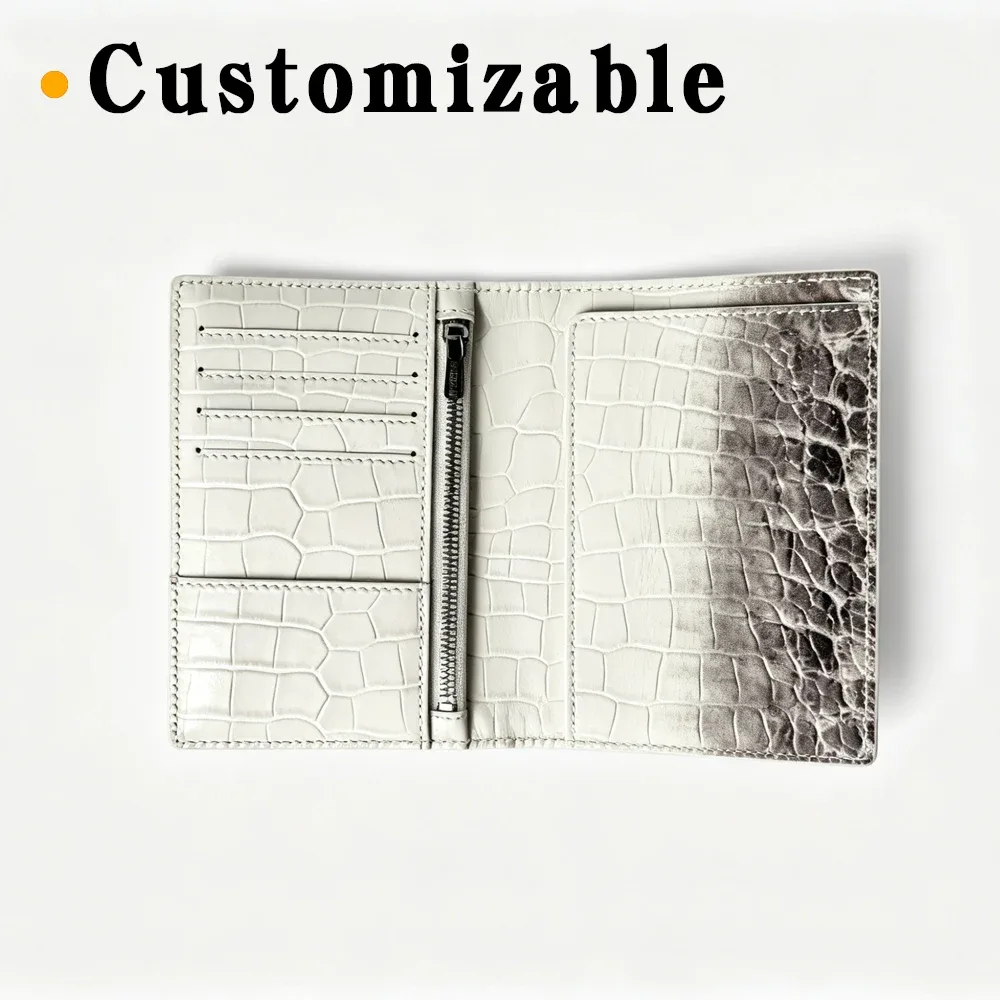 porte-passeport en cuir véritable gaufré crocodile, portefeuille de voyage avec blocage rfid, style himalayen, luxe, nouveau porte-passeport