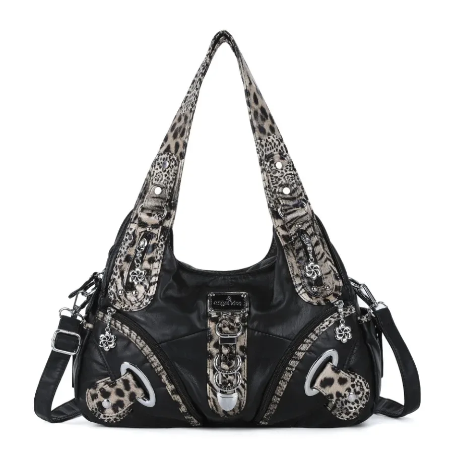 sacs à main pour femmes, grand sac à bandoulière pour femmes, sac à main à imprimé léopard, sac à main tendance, sac à bandoulière de type « dumpling », sac cabas, sac à main de style « hobo ».