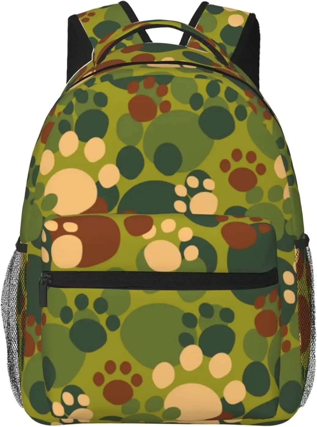 sac à dos léger à imprimé patte de chien bleu pour hommes et femmes, sac à livres universitaire, sac à dos de voyage décontracté, sac à dos pour ordinateur portable, mignon