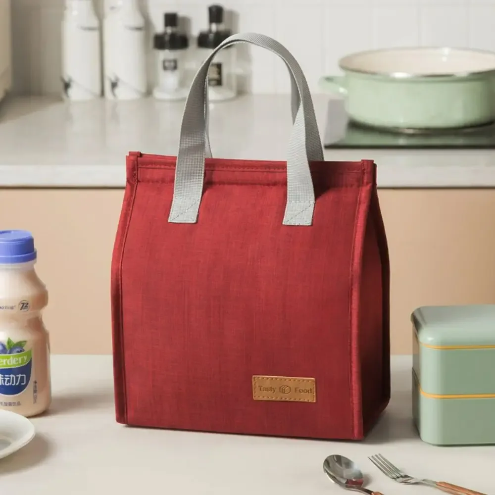 sac isotherme de pique-nique extérieur couleur unie, sac à lunch étanche, organisateur de petit-déjeuner, sacs à main pour aliments, sac fourre-tout en toile pour le déjeuner