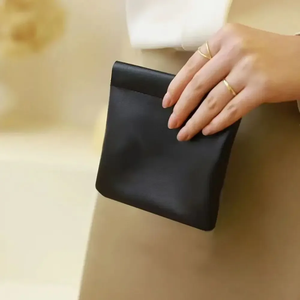 sac à main de voyage en pu pour femmes et filles, mini trousse de maquillage, rouge à lèvres, bijoux cosmétiques, évaluateurs portables, mode simple