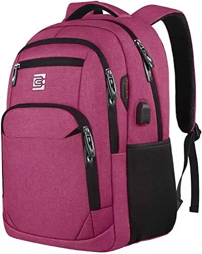 sac à dos antivol pour ordinateur portable 15.6 pouces, pour voyage d'affaires, avec port de chargement usb, convient aux femmes et aux hommes