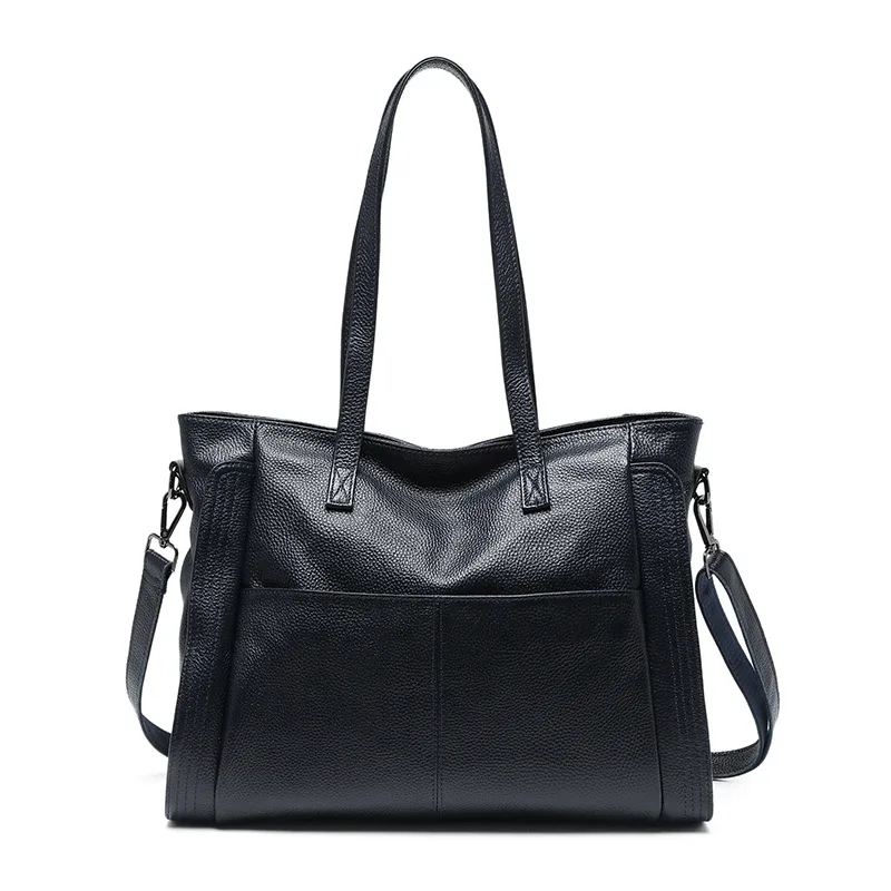 zency – sac à bandoulière en cuir véritable pour femmes, sac à bandoulière de grande capacité pour l'hiver, sac à main rétro vintage pour ordinateur portable, sac à bandoulière avec poignée supérieure