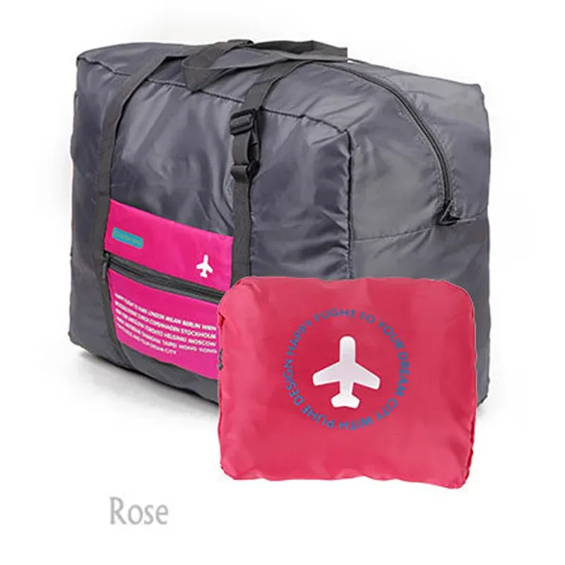 sac de voyage pliable étanche, costume unisexe, sac à main en nylon, organisateur décontracté, sacs de rangement d'avion, petit sac à bagages portable
