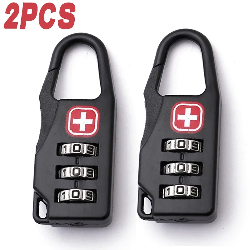 cadenas combiné serrure tsa alliage zinc sécurité douane chiffres rotatifs poignée crochette logo croix usage voyage