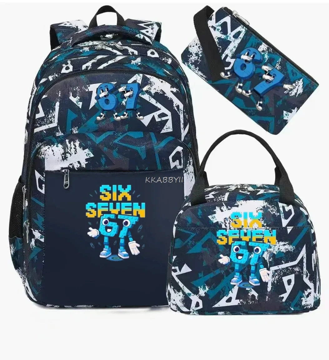 sac à dos steal a brainrot avec sac à lunch pour adolescents et étudiants, ensemble de voyage décontracté et confortable