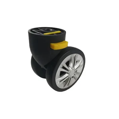 roues universelles amovibles plastique noires métalliques accessoires remplacement bagages pièces réparation travail atelier voyage modification valises