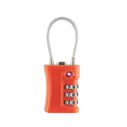 cadenas tsa pvc poignée flexible petite taille couleur noir rouge jaune chiffres blancs accessoires voyage