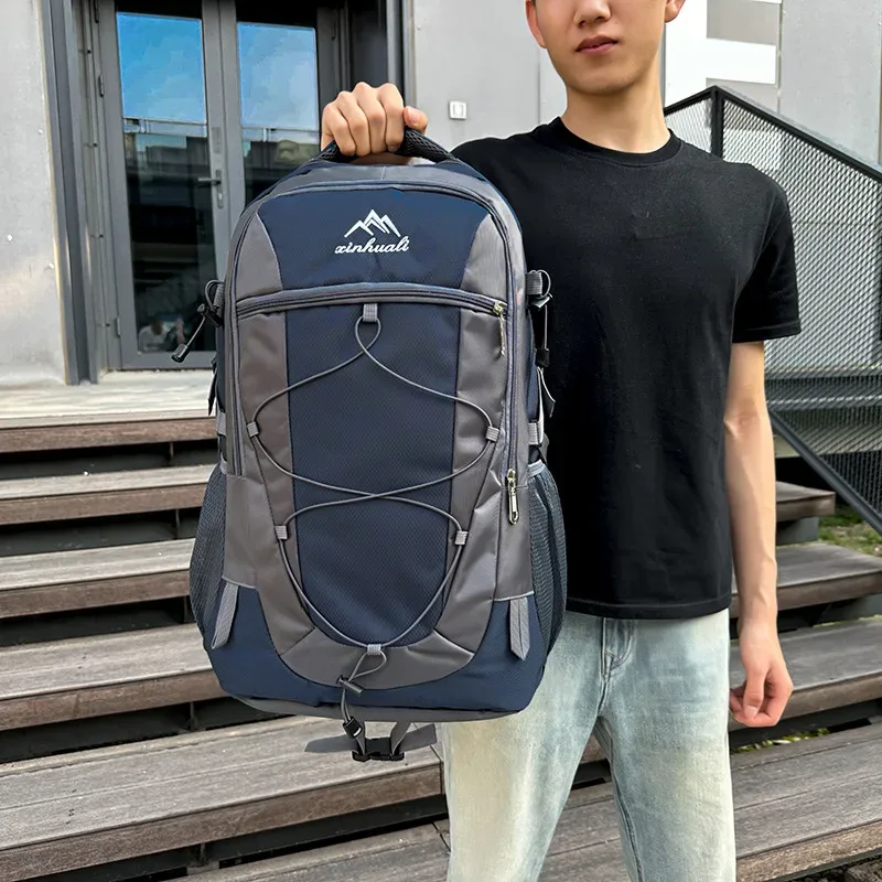sac à dos de randonnée léger et imperméable pour l'extérieur, grande capacité, sac à double épaule pour le cyclisme, résistant à l'usure pour les voyages et la montagne