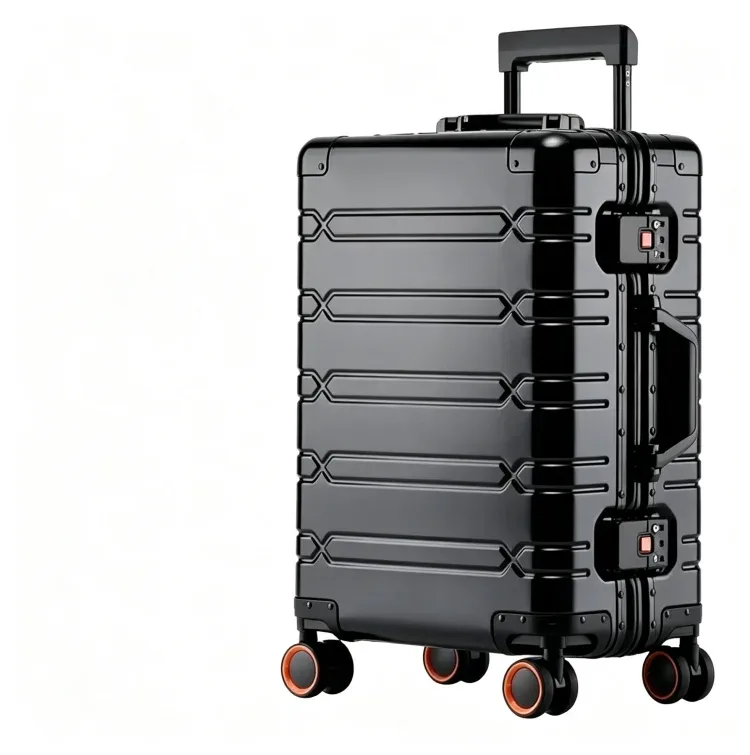 valise/sac de 24 pouces en alliage aluminium-magnésium de luxe, expédiée depuis l'ue, idéale pour les étudiants.