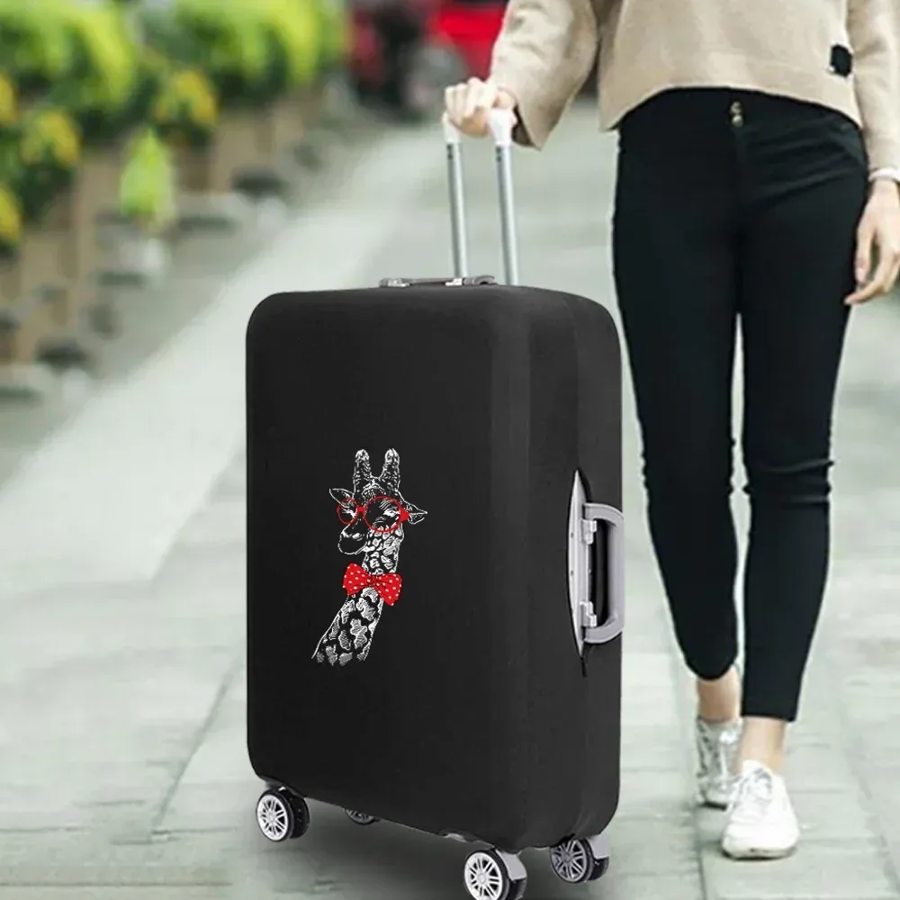 housse de valise essentielle de voyage à la mode, impression drôle pour accessoires de voyage de 18 à 32 pouces, sac de protection pour bagages à roulettes