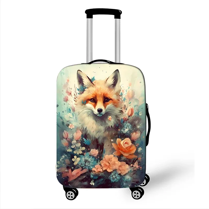 housse de protection pour valise aquarelle, motif animal mignon, tigre, lapin, panda, pour voyage, valise, housse de chariot élastique