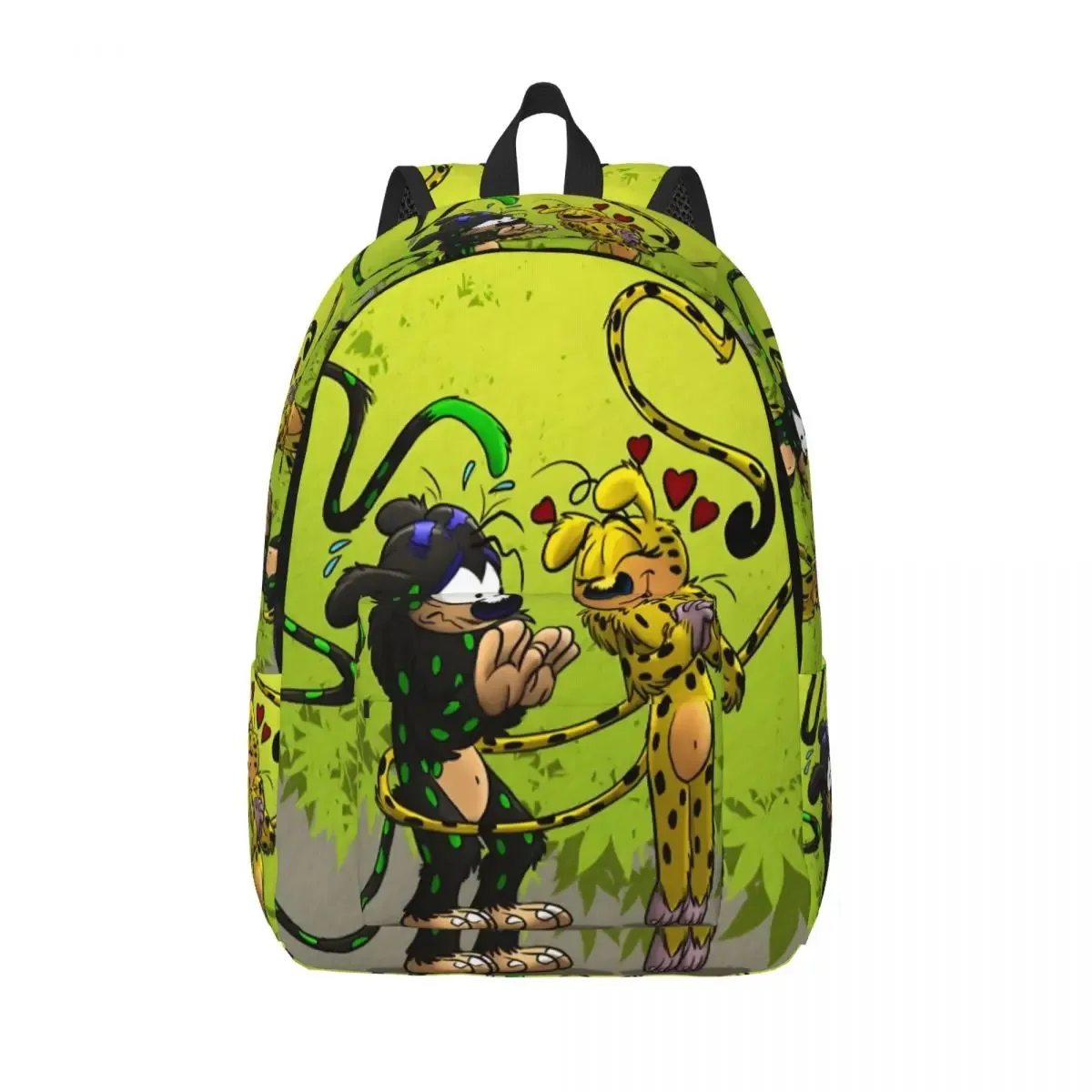 sac à dos en toile de bain familial marsupilami personnalisé pour femmes et hommes, sac à livres décontracté pour l'école et l'université, sacs de personnages de dessins animés
