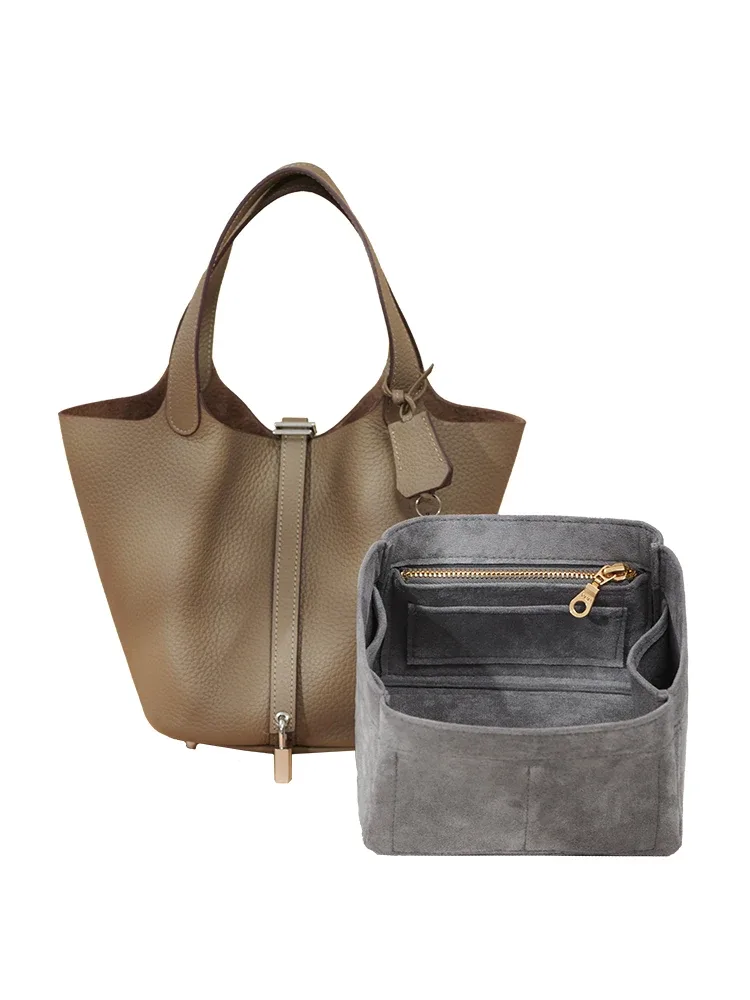 convient pour h picotin 18 22 sac à main de rangement robee moelleux insérer organisateur pour sac à main de luxe sac cosmétique organisateur voyage maman sac