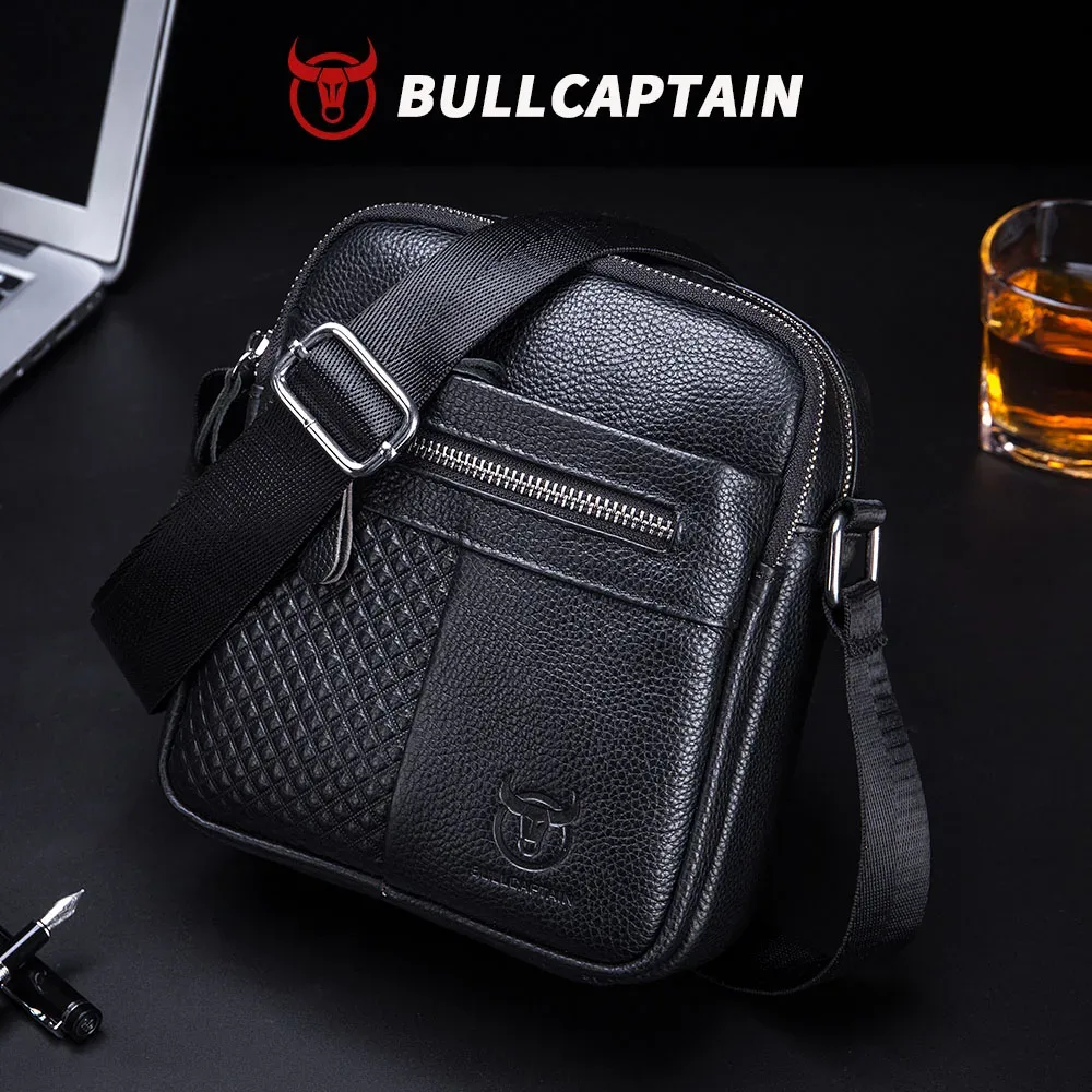 sac à bandoulière en cuir véritable pour homme bullcapatin, sac messager, sacoche, sac à main, sac de voyage