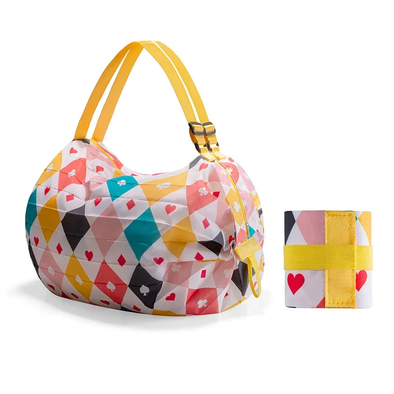 sac de rangement pliable avec poignée, sacs à main de voyage portables camouflage, sac de courses de grande capacité pour l'extérieur