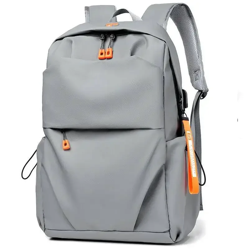 sac dos néoprène gris grande capacité résistant vol ceinture coussin air poche chaussures sangle chaîne broderie polyester usage voyage