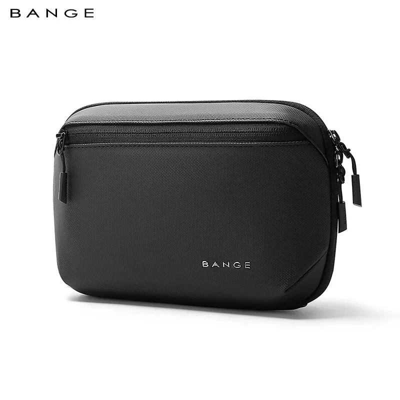 organisateur voyage polyestère noire blanc motifs points décontracté sac câbles données chargeur usb technologie pochette résistante imperméable boîte format compact