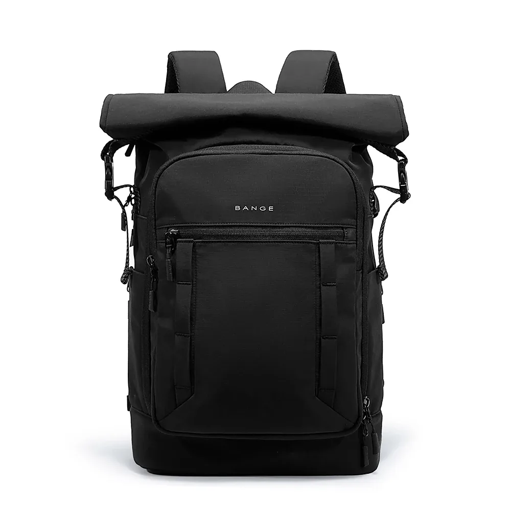 sac dos nylon gris clair décontracté poignée souple bandoulière arquée fermeture éclair expandable ultra léger informatique voyage urbain école sac quotidien