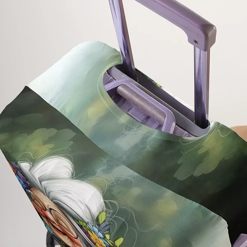 housse de protection pour bagages à motif hippie granny float, adaptée aux housses de bagages de 18 à 32 pouces, aux gants pour poignée de bagage, aux accessoires de voyage