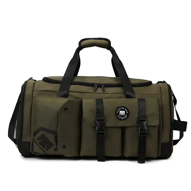 sac à dos de voyage de grande capacité, sac de sport avec compartiment séparé pour les affaires sèches et humides, compartiment indépendant pour les chaussures.