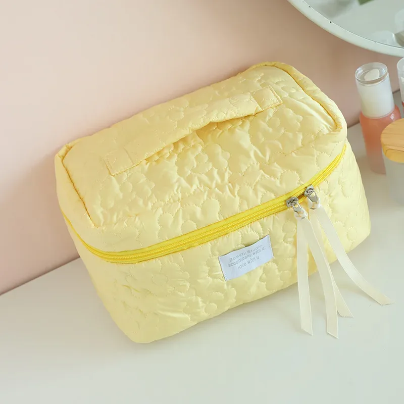 femme nouveau motif de fleur femmes trousse de maquillage articles de toilette organisateur de cosmétiques sac à fermeture éclair pochette de lavage de voyage sac cosmétique sacs de maquillage
