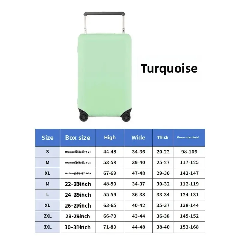 housse de bagage de voyage sportive épaissie pour tige de traction large, housse de protection spécialisée anti-poussière pour valise et étui en cuir