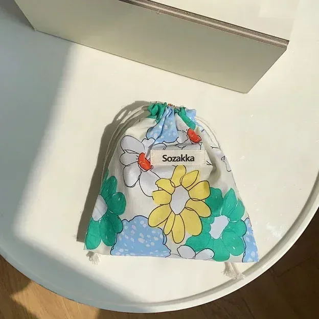 sacs à main de maquillage mignons pour femmes, sac de rangement pour cosmétiques de voyage, porte-monnaie pour rouge à lèvres et grill floral, portefeuille kawaii, petite pochette en poudre