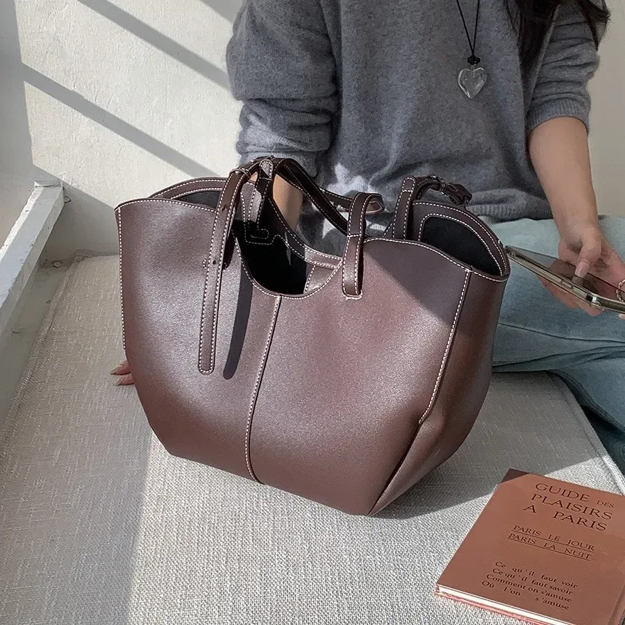 sac à main vintage pour femme, grande capacité, sac de shopping portable, sac à bandoulière de luxe en cuir pu, sacs fourre-tout pour femme, sacs de navetteur, sacs sous le bras, bolsa