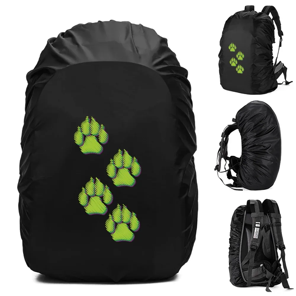 20-70l sac à dos housse de pluie housse anti-poussière pour sac arrière empreintes imprimé étanche camping randonnée sac d'escalade pour housse de pluie